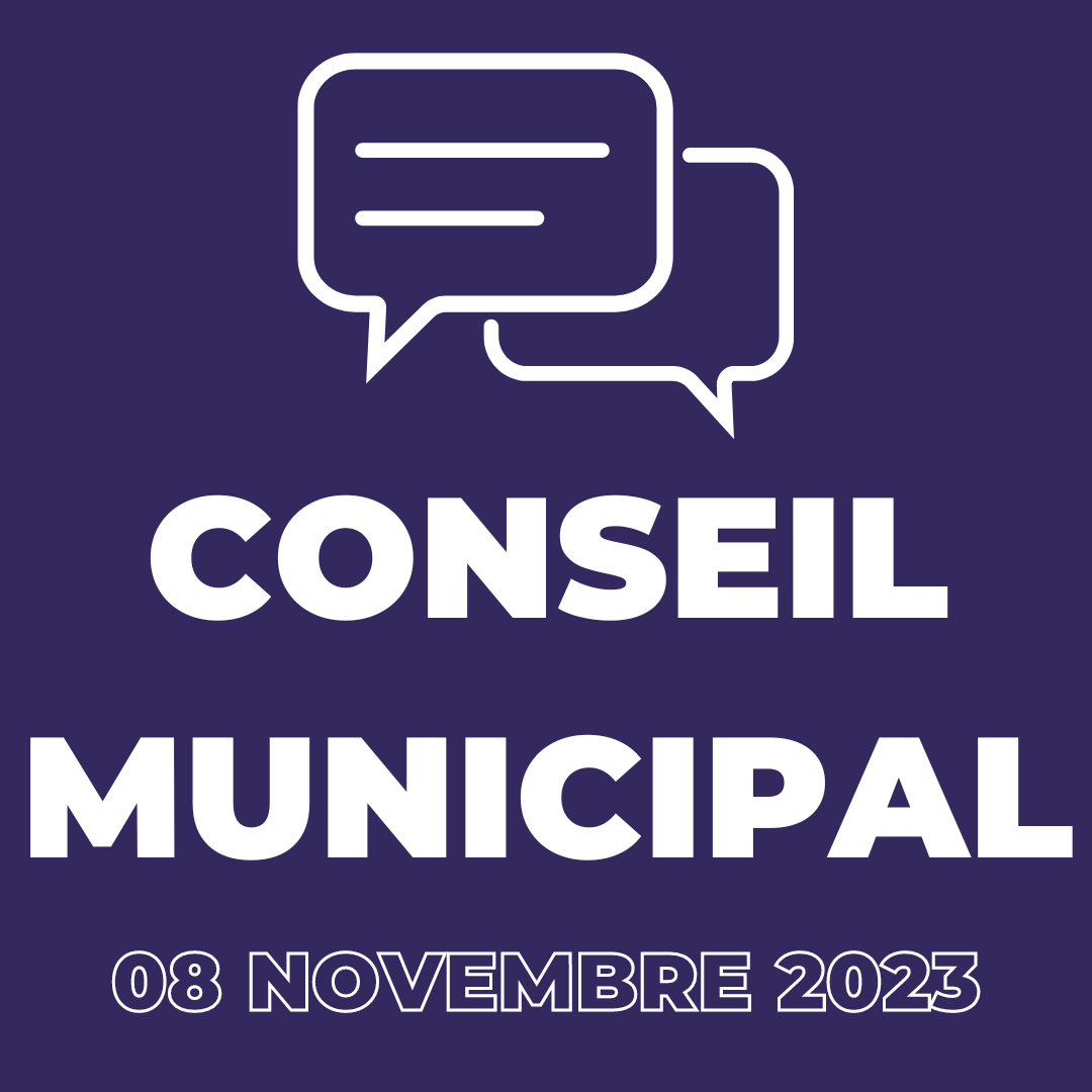 CONSEIL MUNICIPAL DU 08 NOVEMBRE 2023